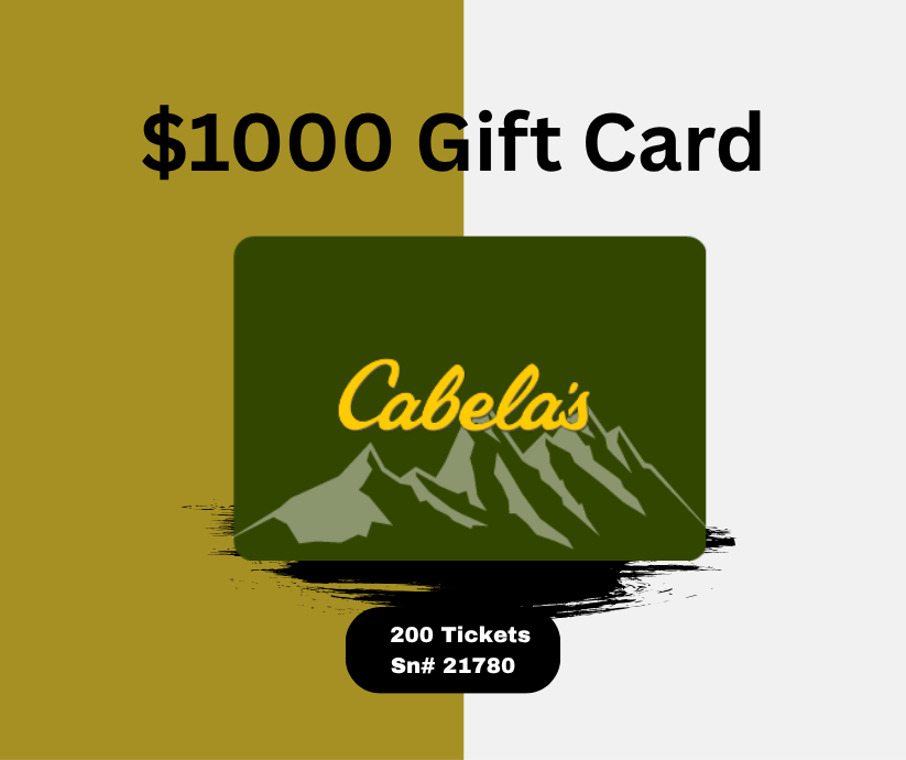 $1000 Cabela's Gift Card
