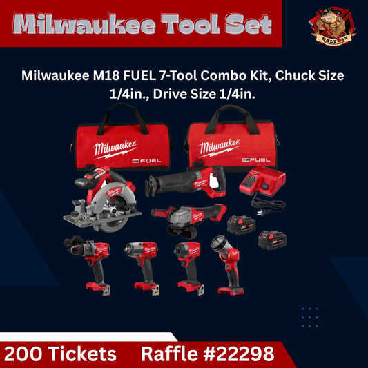 Milwaukee 7 Pcs Tool Set M18 Fuel