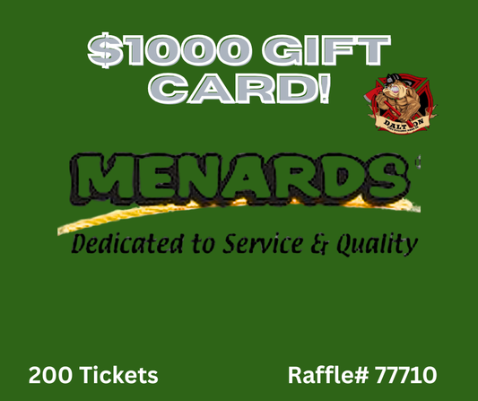 $1000 Menards Gift Card!