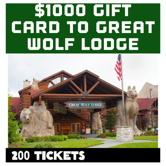 $1000 Gift Card To Great Wolf Lodge