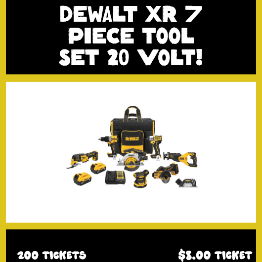 Dewalt XR 7 Piece Tool Set