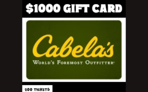 $1000 Cabelas Gift Card