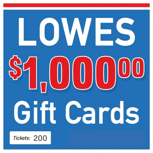 $1000 Gift Card To Lowes